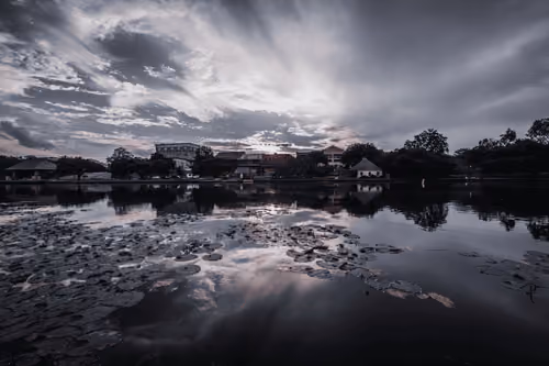 Natchitoches Riverbank in Dark