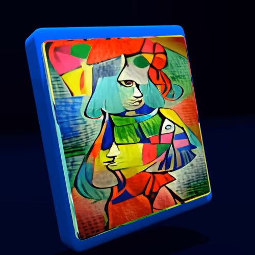 Kglitch colourful human 3D