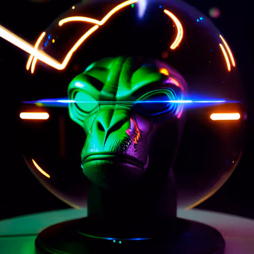 Alien Ape Head #0833