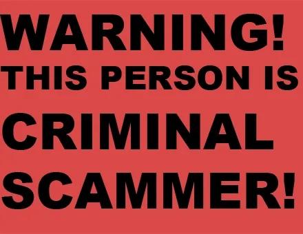THIS PERSON IS A SCAMMER!!!
