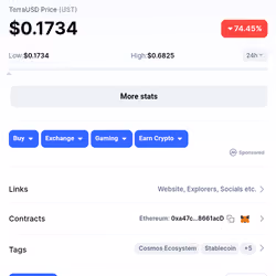 UST "STABLE COIN" LUNA CRASH