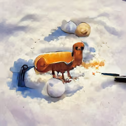 Hotdog snowballs
