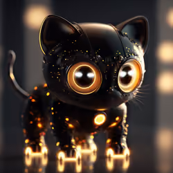 Chibi Nyan  black　#003