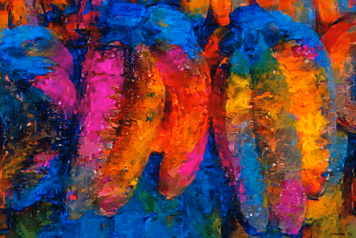 Bananas Multi Colorful Painting