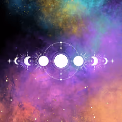 Moon Phases Out in Space XV