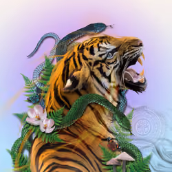 Psilocybe Tiger Vision - PURPLE-WHITE