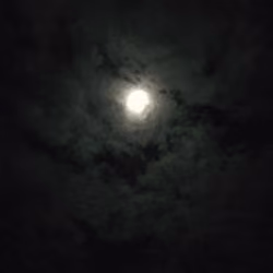 Evening Cloudy Moonlight