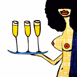 Champagne in the morning