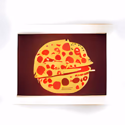 Is that a pizza or a cheeseburguer, wtf is actually that?