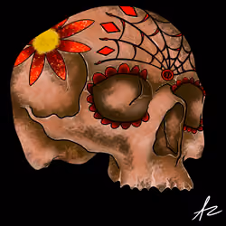 Mictecacihuatl Misfit Skull 011