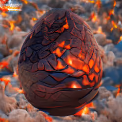 Elemental Dragons #7: Magma Dragon Egg