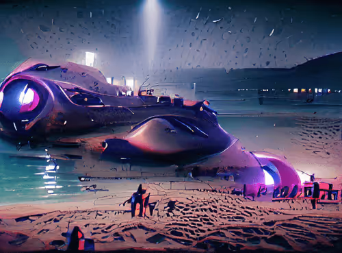Alien Ship Beach Landing