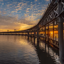 Tinto Duck Sunset. Huelva Spain