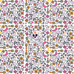 skull flowers