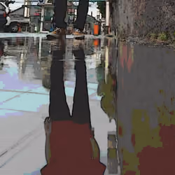puddle of rain