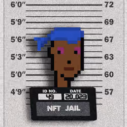 CryptoPunk #49 Mugshot