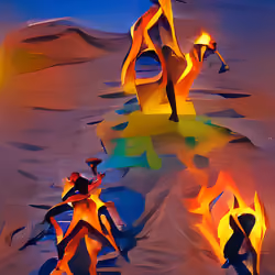Burning Men. #0197