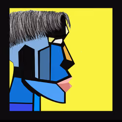 The blue face 06