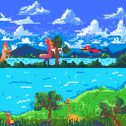 Pixel Art two different atmosphere