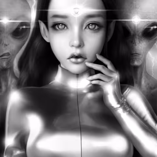 with Hybrid Gray Aliens