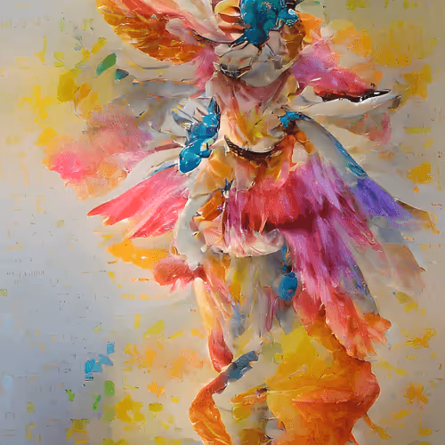 Rainbow Dancing angel