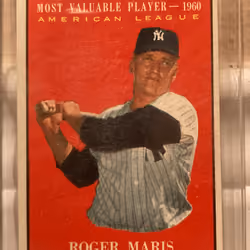 1960 Roger Maris - Topps most valuable player - American League (see details)