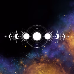 Moon Phases Out in Space XIIII
