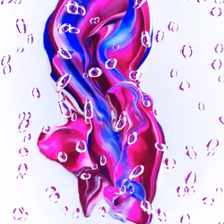 Faith, hope, love - Acrylic fluid abstraction #15