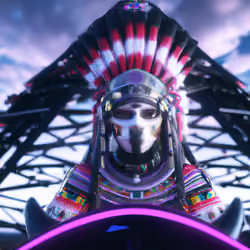 Cyber Native American Indian #54