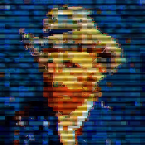Pixels #691_ART Series. Rethinking Vincent van Gogh's Self-Portrait with Grey Felt Hat