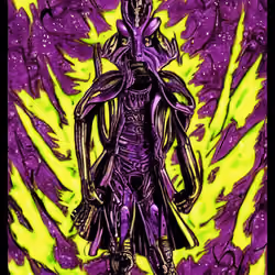 Purple Magi Tiki Warrior