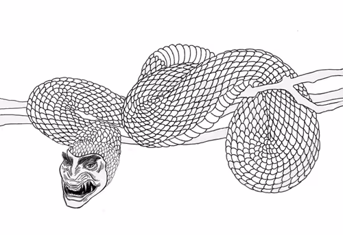 LitNFT #20: Snake with Human Head Found in Arkansas by Roy Bentley