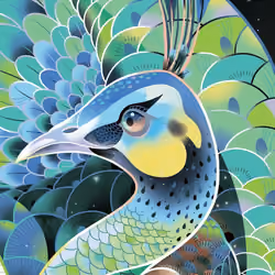 Art of peacock 
