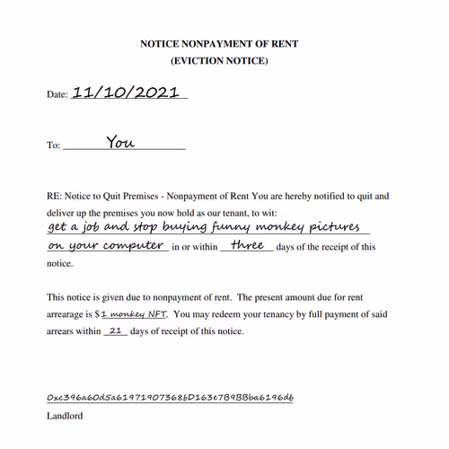 Eviction Notice