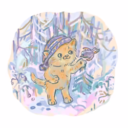Winter cat.