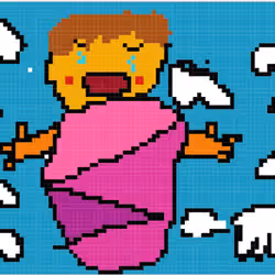 Hush Little Baby Pixel NFT Art