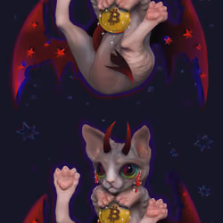 #17 MOON SPHYNX | BITCOIN LITTLE DEMON 