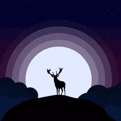 Moose on the hill