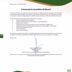 Convocatoria a Asamblea General Ordinaria ABRIL 2023