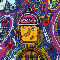 Alona Savchuk - Abstract Scribbles #12