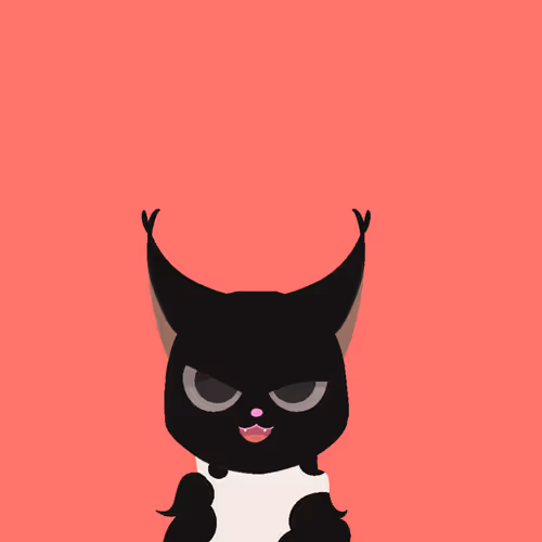 Black Lucky Cat Toby
