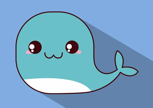 kawaii whales