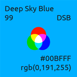 Deep Sky Blue - #99