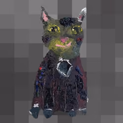 Black Cat in a Black Room