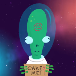 Crypto alien alone CAKE ME AOKI