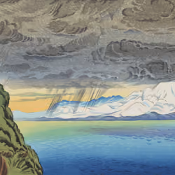 1924Daisen, Hoki in the Distance
