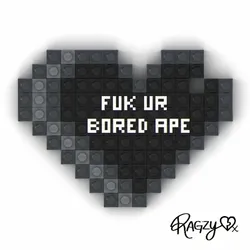 FUK UR BORED APE Candy Heart #088