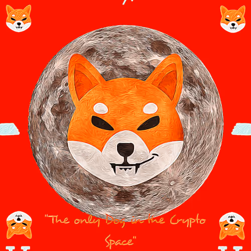 Ace of Shiba Inu MOON RARE Mars red #3/8