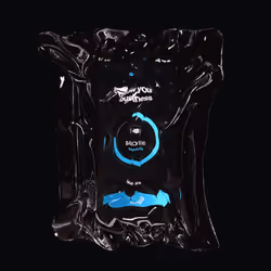 Shrinking plastic bag 3d