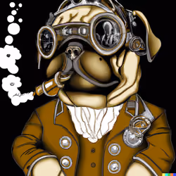 Steampunk Pug #1